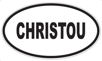 CHRISTOU - Oval Magnet