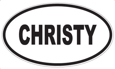 CHRISTY - Oval Magnet