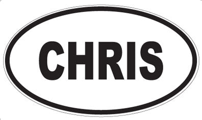 CHRIS - Oval Magnet