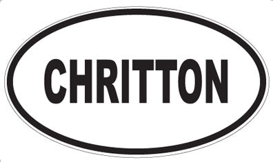 CHRITTON - Oval Magnet