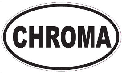 CHROMA - Oval Sticker