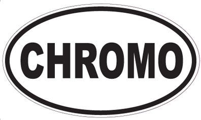CHROMO - Oval Sticker