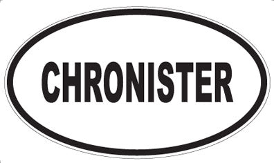 CHRONISTER - Oval Magnet