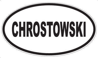 CHROSTOWSKI - Oval Magnet
