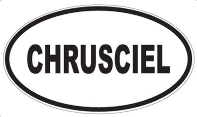 CHRUSCIEL - Oval Magnet