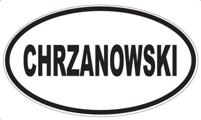 CHRZANOWSKI - Oval Magnet