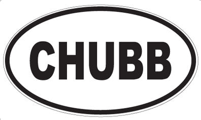 CHUBB - Oval Magnet