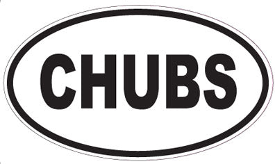 CHUBS - Oval Sticker