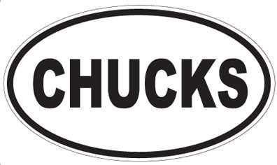 CHUCKS - Oval Sticker