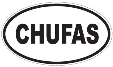 CHUFAS - Oval Sticker