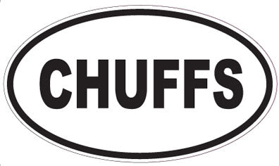CHUFFS - Oval Sticker