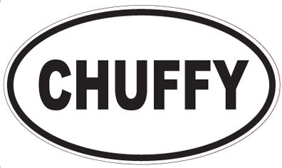 CHUFFY - Oval Sticker