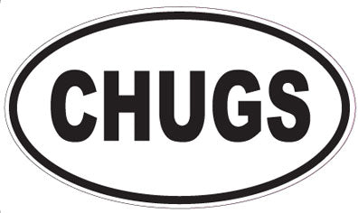 CHUGS - Oval Magnet