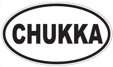 CHUKKA - Oval Sticker