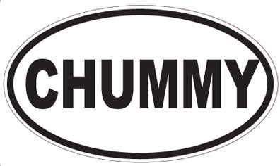 CHUMMY - Oval Sticker