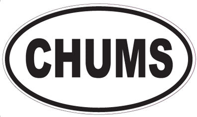 CHUMS - Oval Magnet