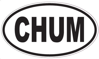 CHUM - Oval Sticker