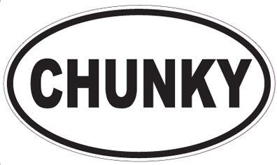 CHUNKY - Oval Sticker
