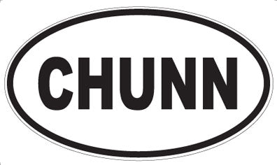CHUNN - Oval Magnet