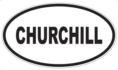 CHURCHILL - Oval Magnet