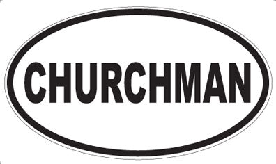 CHURCHMAN - Oval Magnet