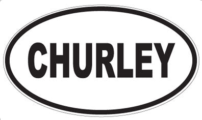 CHURLEY - Oval Magnet