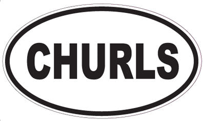CHURLS - Oval Sticker