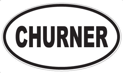 CHURNER - Oval Magnet