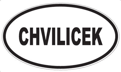 CHVILICEK - Oval Magnet