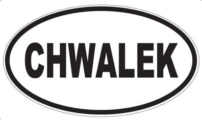 CHWALEK - Oval Magnet