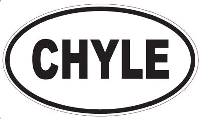 CHYLE - Oval Sticker