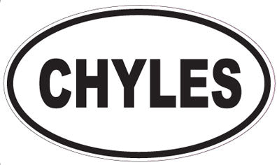 CHYLES - Oval Sticker
