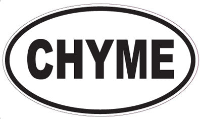 CHYME - Oval Sticker