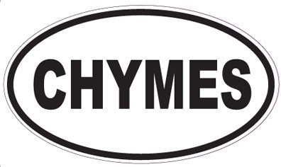 CHYMES - Oval Sticker