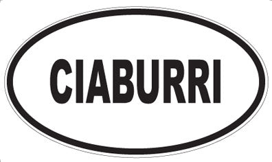 CIABURRI - Oval Magnet