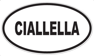 CIALLELLA - Oval Magnet