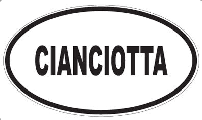 CIANCIOTTA - Oval Magnet