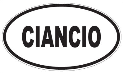 CIANCIO - Oval Magnet