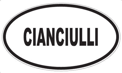 CIANCIULLI - Oval Magnet