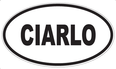 CIARLO - Oval Magnet