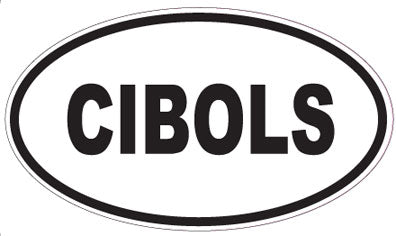 CIBOLS - Oval Sticker