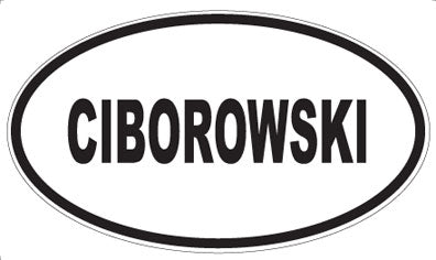CIBOROWSKI - Oval Magnet