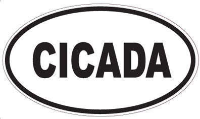 CICADA - Oval Sticker