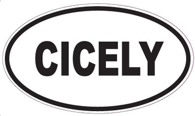 CICELY - Oval Sticker