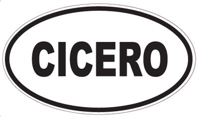 CICERO - Oval Sticker