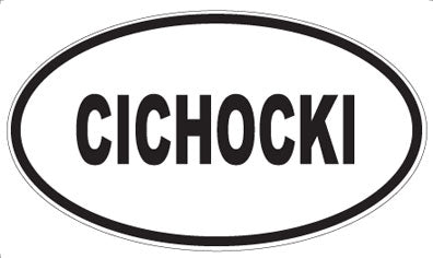 CICHOCKI - Oval Magnet