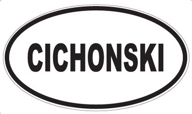 CICHONSKI - Oval Magnet