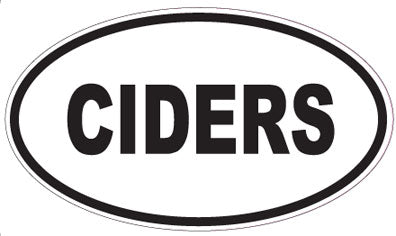 CIDERS - Oval Sticker