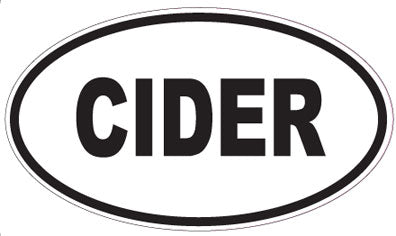 CIDER - Oval Magnet