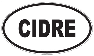 CIDRE - Oval Magnet